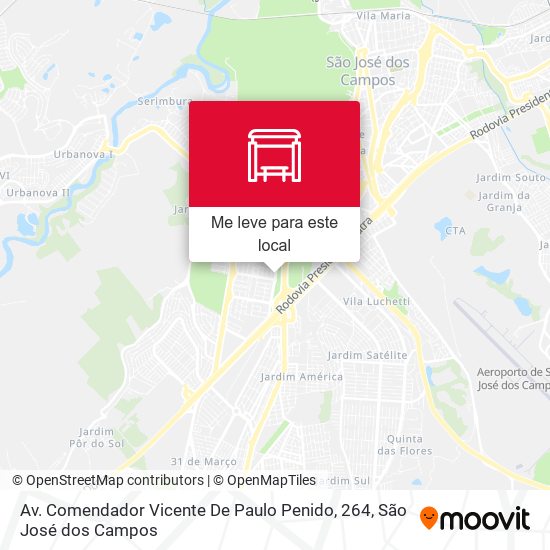 Av. Comendador Vicente Paulo Penido, 264 mapa