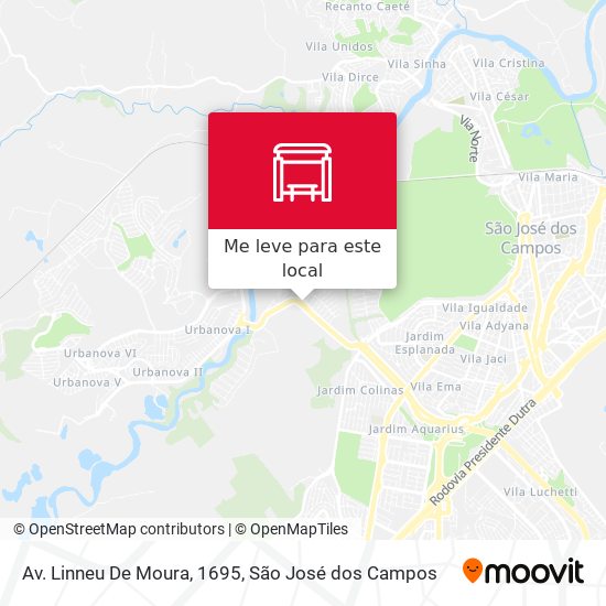 Av. Linneu De Moura, 1695 mapa