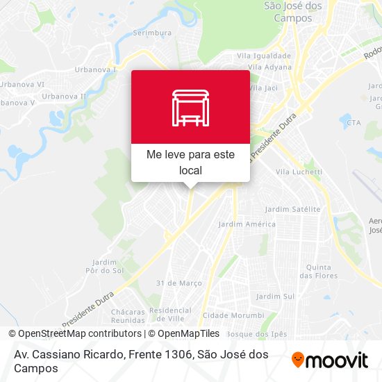 Av. Cassiano Ricardo, Frente 1306 mapa