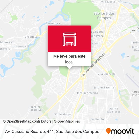 Av. Cassiano Ricardo, 441 mapa