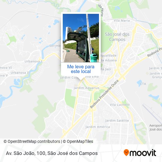 Av. São João, 100 mapa