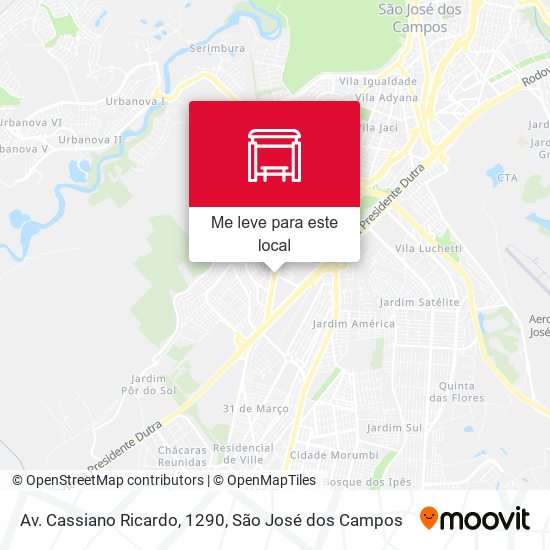 Av. Cassiano Ricardo, 1290 mapa