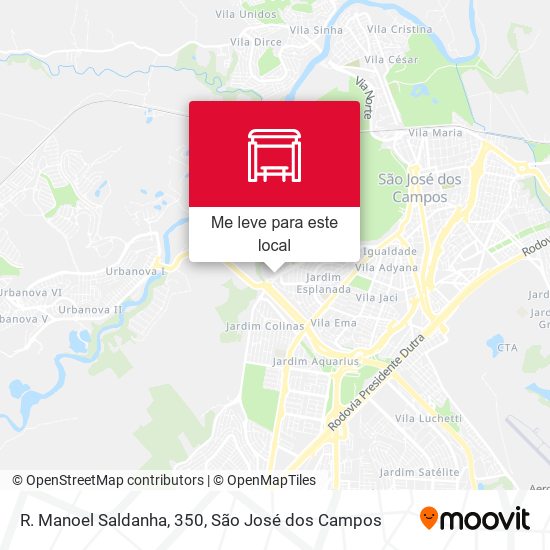 R. Manoel Saldanha, 350 mapa