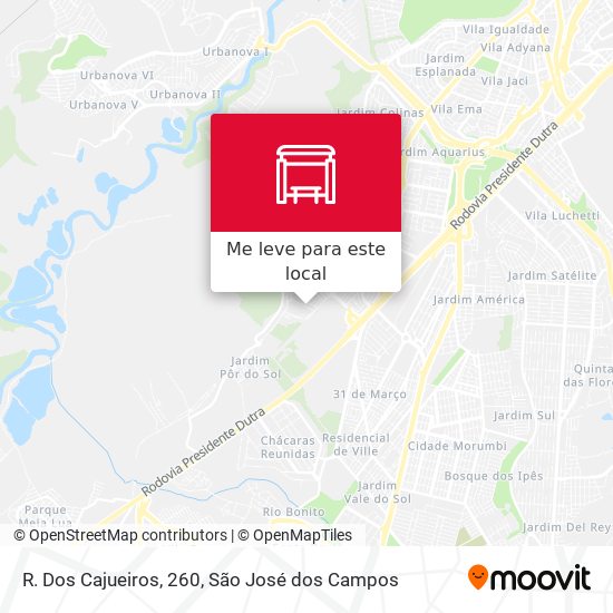 R. Dos Cajueiros, 260 mapa