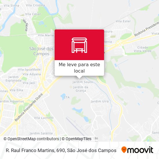 R. Raul Franco Martins, 690 mapa
