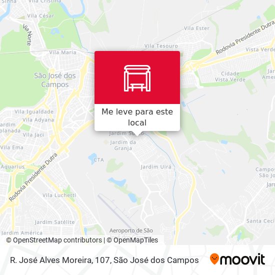 R. José Alves Moreira, 107 mapa