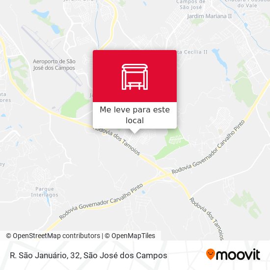 R. São Januário, 32 mapa