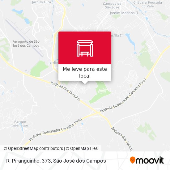 R. Piranguinho, 373 mapa