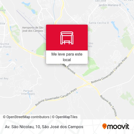 Av. São Nicolau, 10 mapa