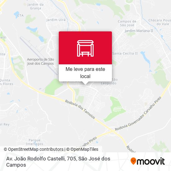 Av. João Rodolfo Castelli, 705 mapa