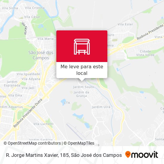 R. Jorge Martins Xavier, 185 mapa