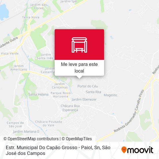 Estr. Municipal Do Capão Grosso - Paiol, Sn mapa