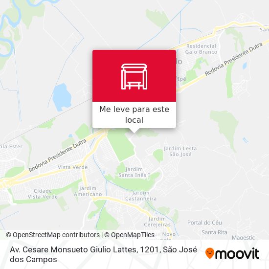 Av. Cesare Monsueto Giulio Lattes, 1201 mapa