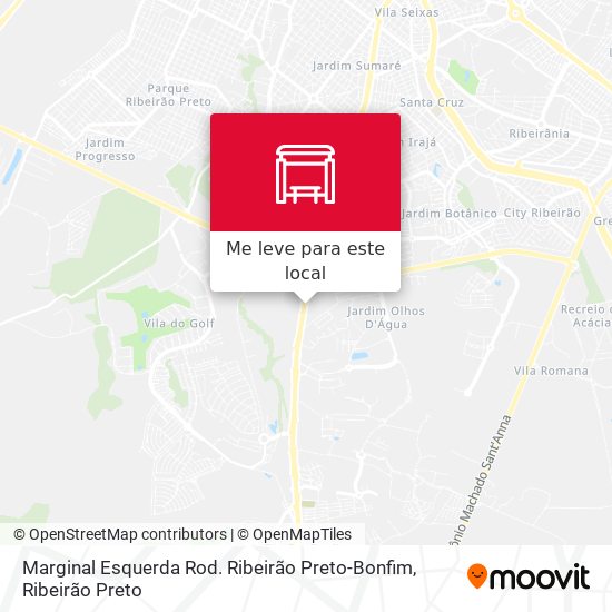 Marginal Esquerda Rod. Ribeirão Preto-Bonfim mapa