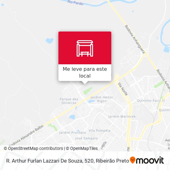 R. Arthur Furlan Lazzari De Souza, 520 mapa