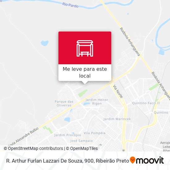R. Arthur Furlan Lazzari De Souza, 900 mapa