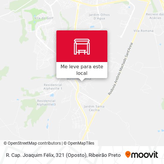 R. Cap. Joaquim Félix, 321 (Oposto) mapa