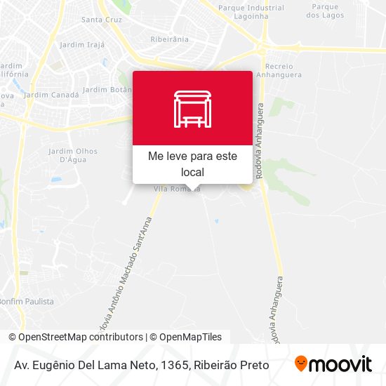 Av. Eugênio Del Lama Neto, 1365 mapa