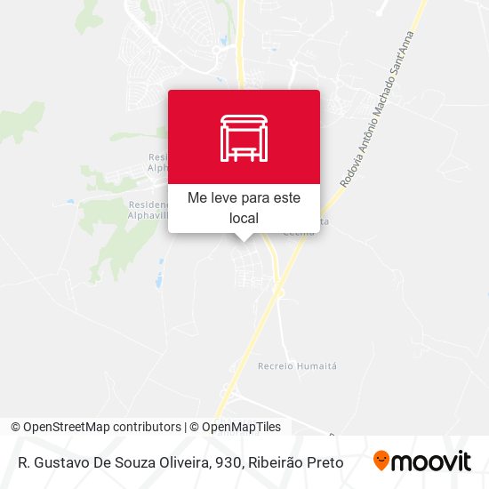 R. Gustavo De Souza Oliveira, 930 mapa