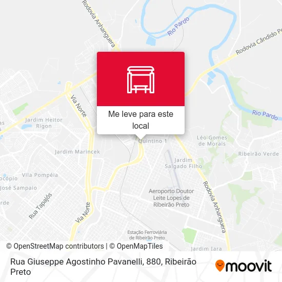 Rua Giuseppe Agostinho Pavanelli, 880 mapa