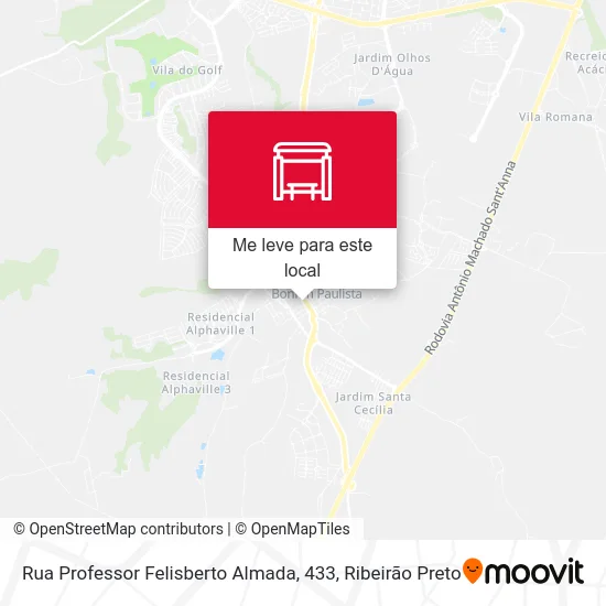 Rua Professor Felisberto Almada, 433 mapa
