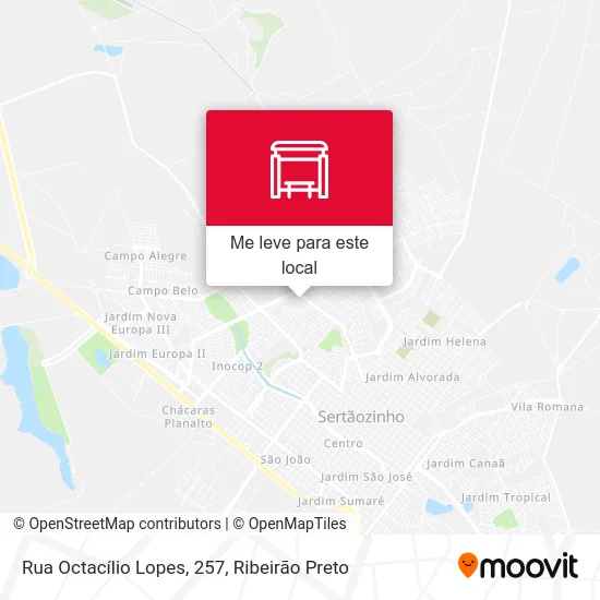 Rua Octacílio Lopes, 257 mapa