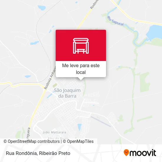 Rua Rondônia mapa