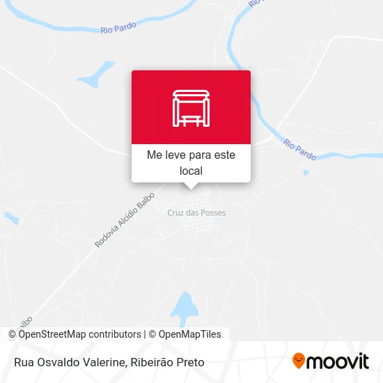 Rua Osvaldo Valerine mapa