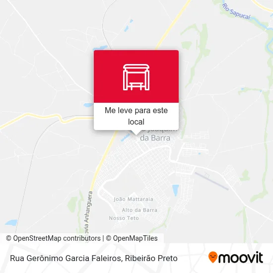 Rua Gerônimo Garcia Faleiros mapa