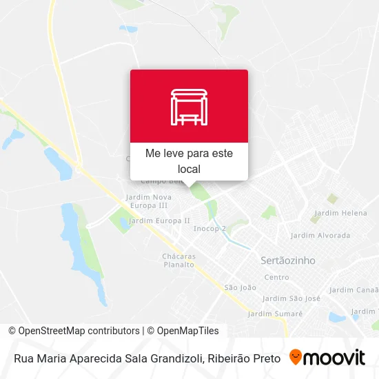 Rua Maria Aparecida Sala Grandizoli mapa
