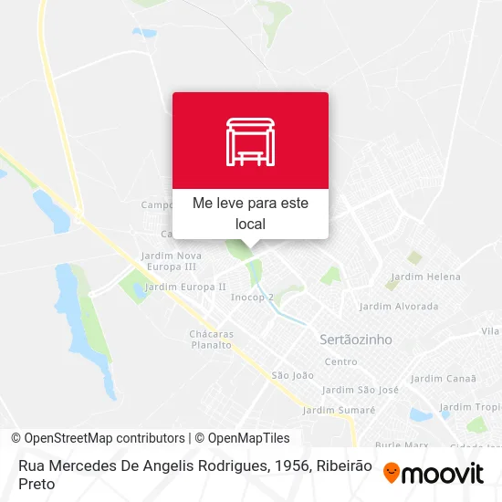 Rua Mercedes De Angelis Rodrigues, 1956 mapa