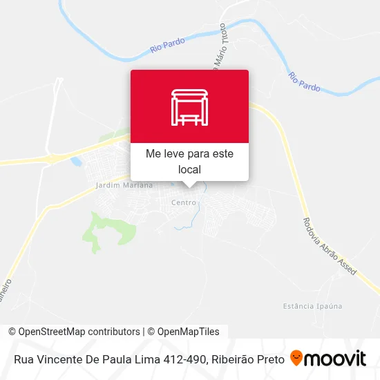 Rua Vincente De Paula Lima 412-490 mapa