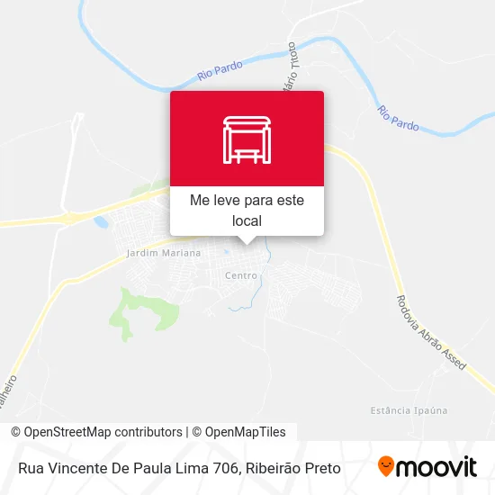 Rua Vincente De Paula Lima 706 mapa