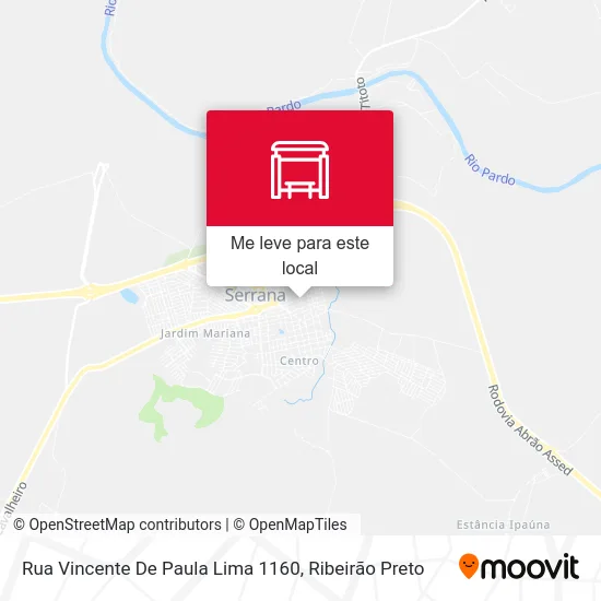 Rua Vincente De Paula Lima 1160 mapa