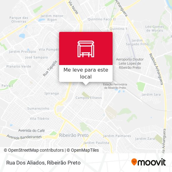 Rua Dos Aliados mapa