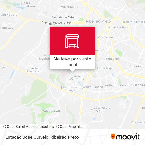 Estação José Curvelo mapa