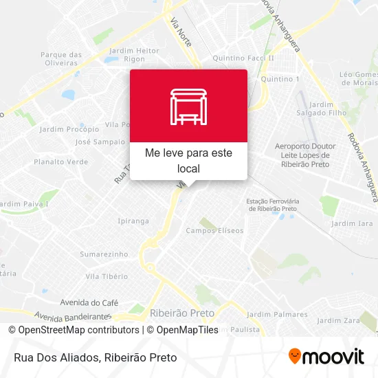 Rua Dos Aliados mapa