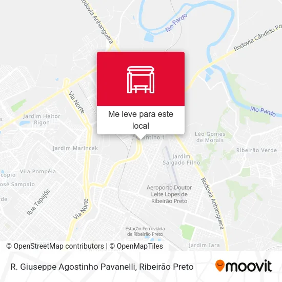 R. Giuseppe Agostinho Pavanelli mapa
