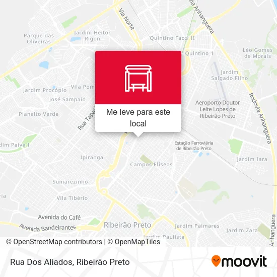 Rua Dos Aliados mapa