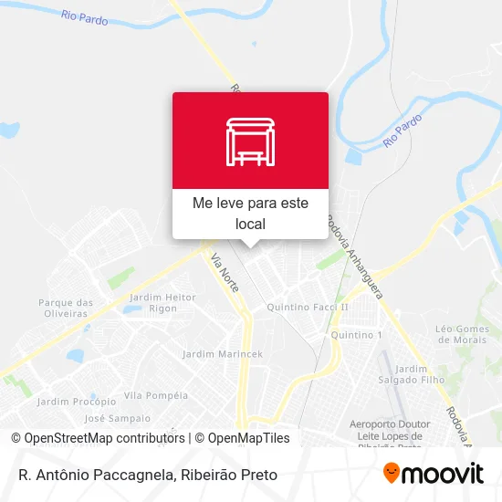 R. Antônio Paccagnela mapa