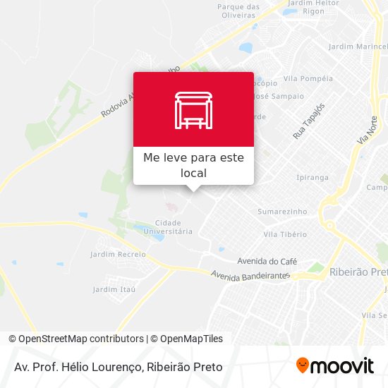 Av. Prof. Hélio Lourenço mapa