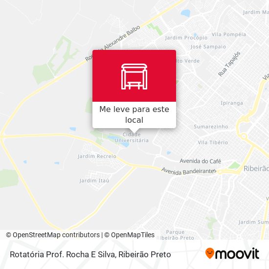 Rotatória Prof. Rocha E Silva mapa