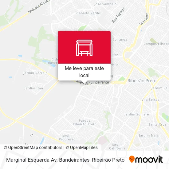 Marginal Esquerda Av. Bandeirantes mapa