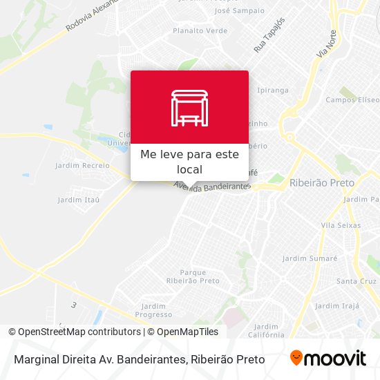 Marginal Direita Av. Bandeirantes mapa