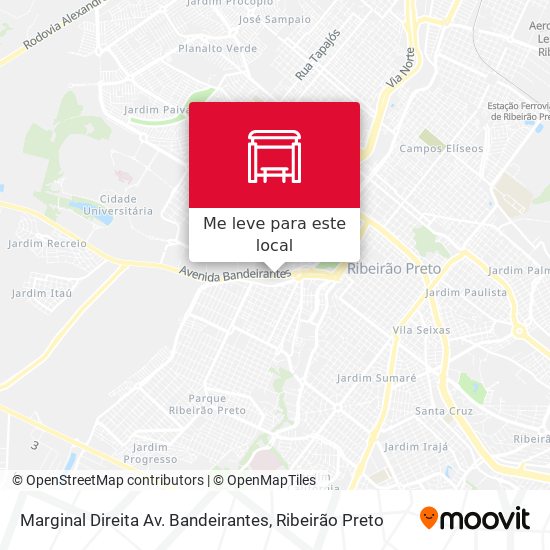 Marginal Direita Av. Bandeirantes mapa
