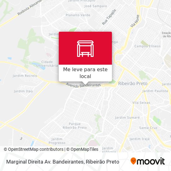 Marginal Direita Av. Bandeirantes mapa