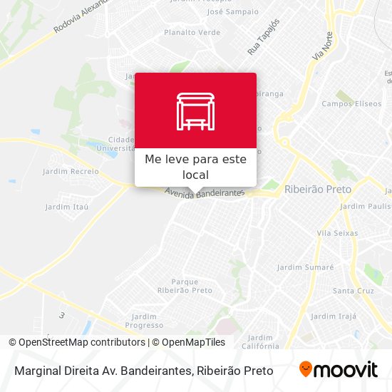 Marginal Direita Av. Bandeirantes mapa