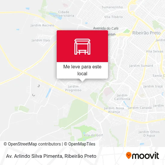 Av. Arlindo Silva Pimenta mapa
