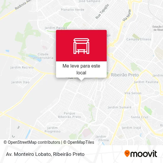 Av. Monteiro Lobato mapa