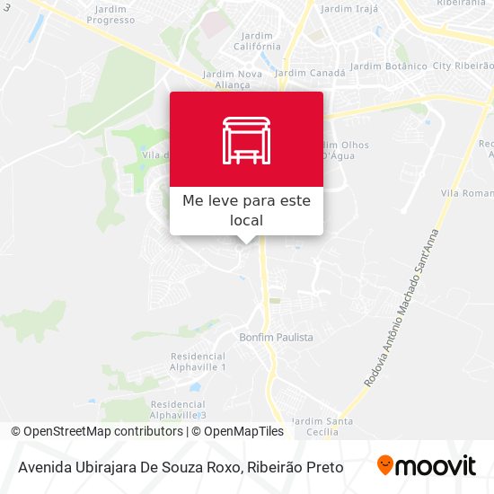Avenida  Ubirajara De Souza Roxo mapa